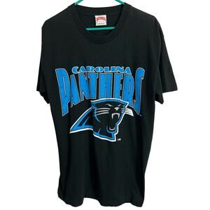 Vintage RARE 1993 Carolina Panthers Nutmeg Mills Single Stitch Shirt SIZE LARGE